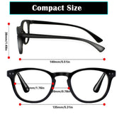 KERECSEN 6 Pack Oval Blue Light Blocking Computer Glasses Unisex FLG144 - kerecsen